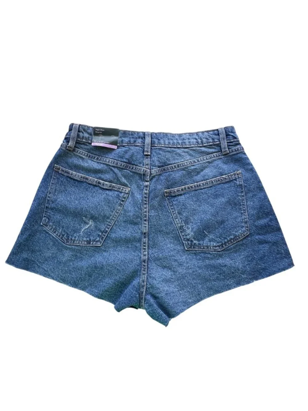 Wild Fable High-Rise Denim Shorts Womens 10 Blue Distressed Casual 2.5